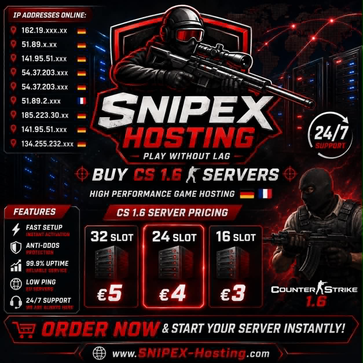 SNIPEX HOSTING